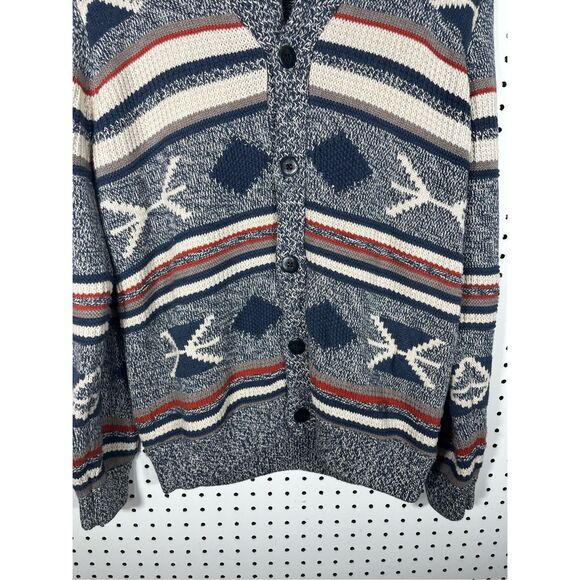 Orvis fair isle cardigan sweater size M - Picture 3 of 8